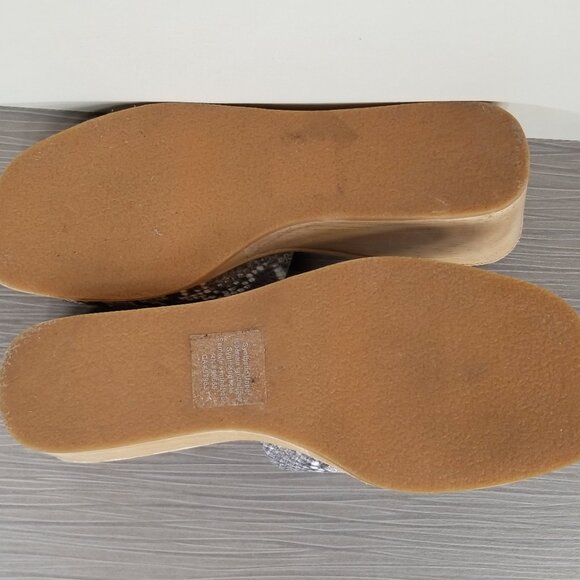 Treasure & Bond Valerie Wedge Slide Sandal, Python Print, Womens Size 8.5 M - Picture 11 of 13